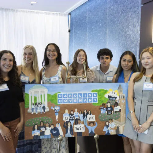 Carolina Covenant scholars and supporters gather for a celebration of the 20th year of the Carolina Covenant scholarship at Kenan Stadium