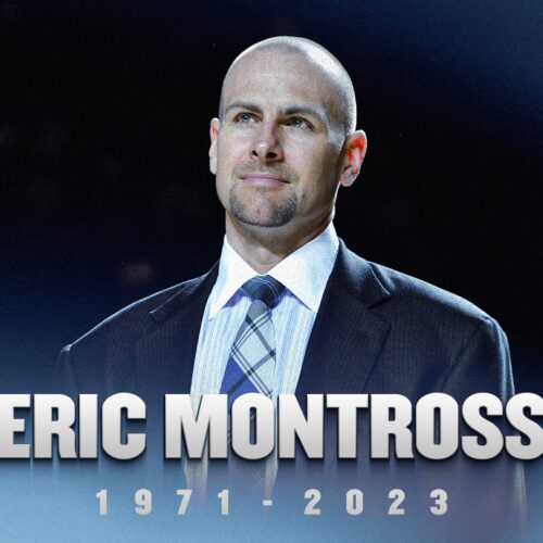 A photo of Eric Montross with the years 1971 - 2023