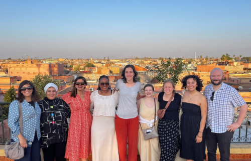 Caroline Sibley, teaching assistant professor in the Department of Asian and Middle Eastern studies, provided an interactive global experience for students in her advanced Arabic class.