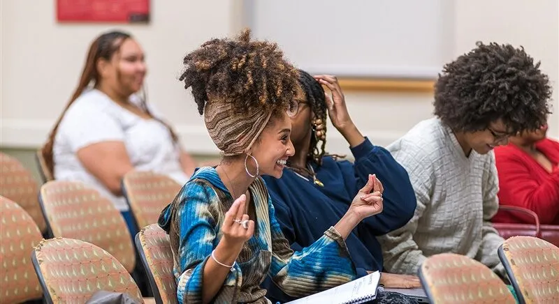 Students at a lecture for the 33rd Annual Stone Memorial Lecture