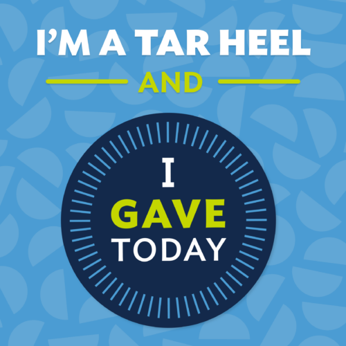 I'm a Tar Heel and I Gave Today social image badge