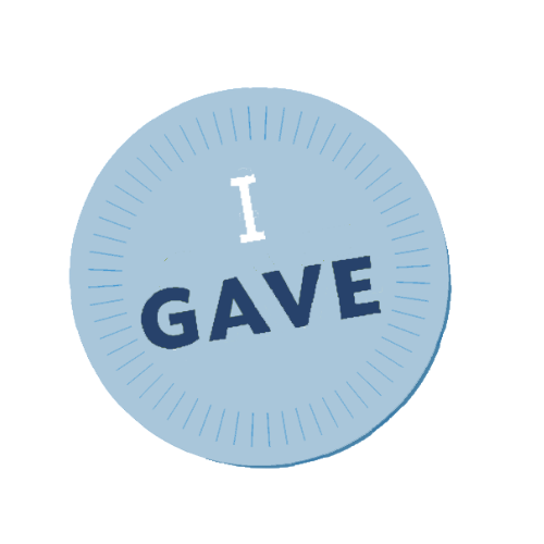 Blue circle with the words "I Gave"