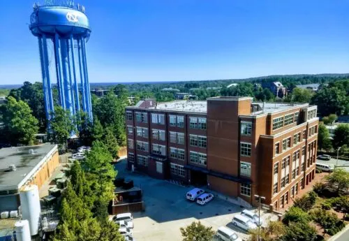 School of Data Science and Society Building shot from above.