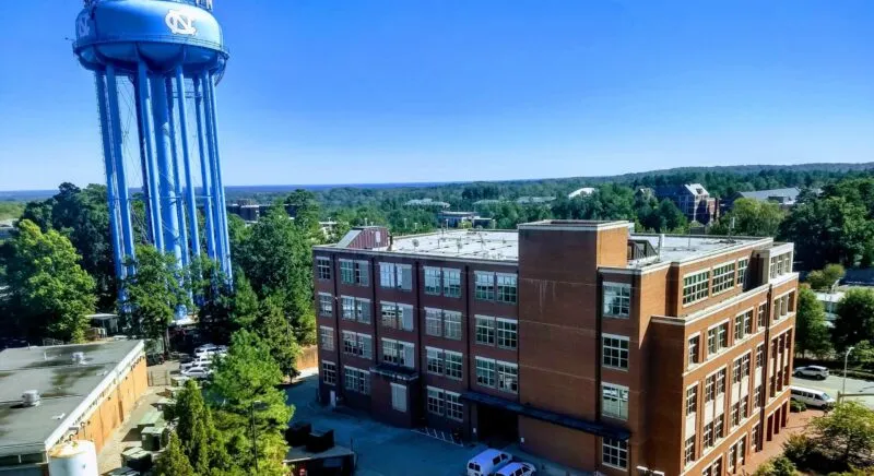 School of Data Science and Society Building shot from above.