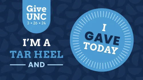I'm a Tar Heel and I Gave Today!