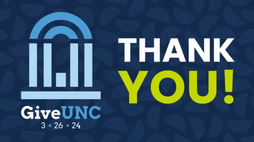Thank you! GiveUNC 3.26.24