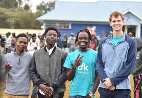 Group of four people, including Ben Bramson (‘25)