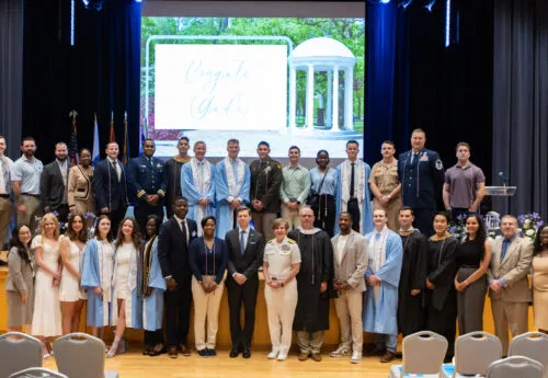 UNC Military and Veteran Student Success Red, White, and Carolina Blue Graduation Ceremony