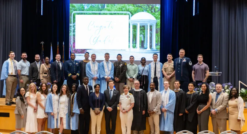 UNC Military and Veteran Student Success Red, White, and Carolina Blue Graduation Ceremony