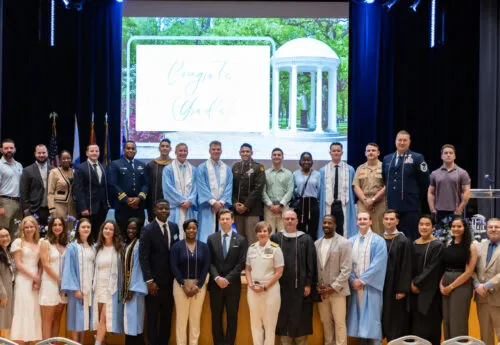 UNC Military and Veteran Student Success Red, White, and Carolina Blue Graduation Ceremony