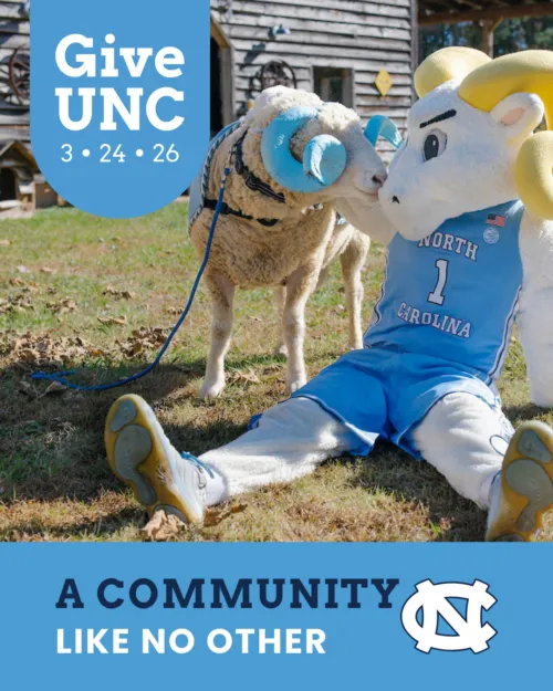 Text: A Community Like No other Image: Rameses and Otis sitting